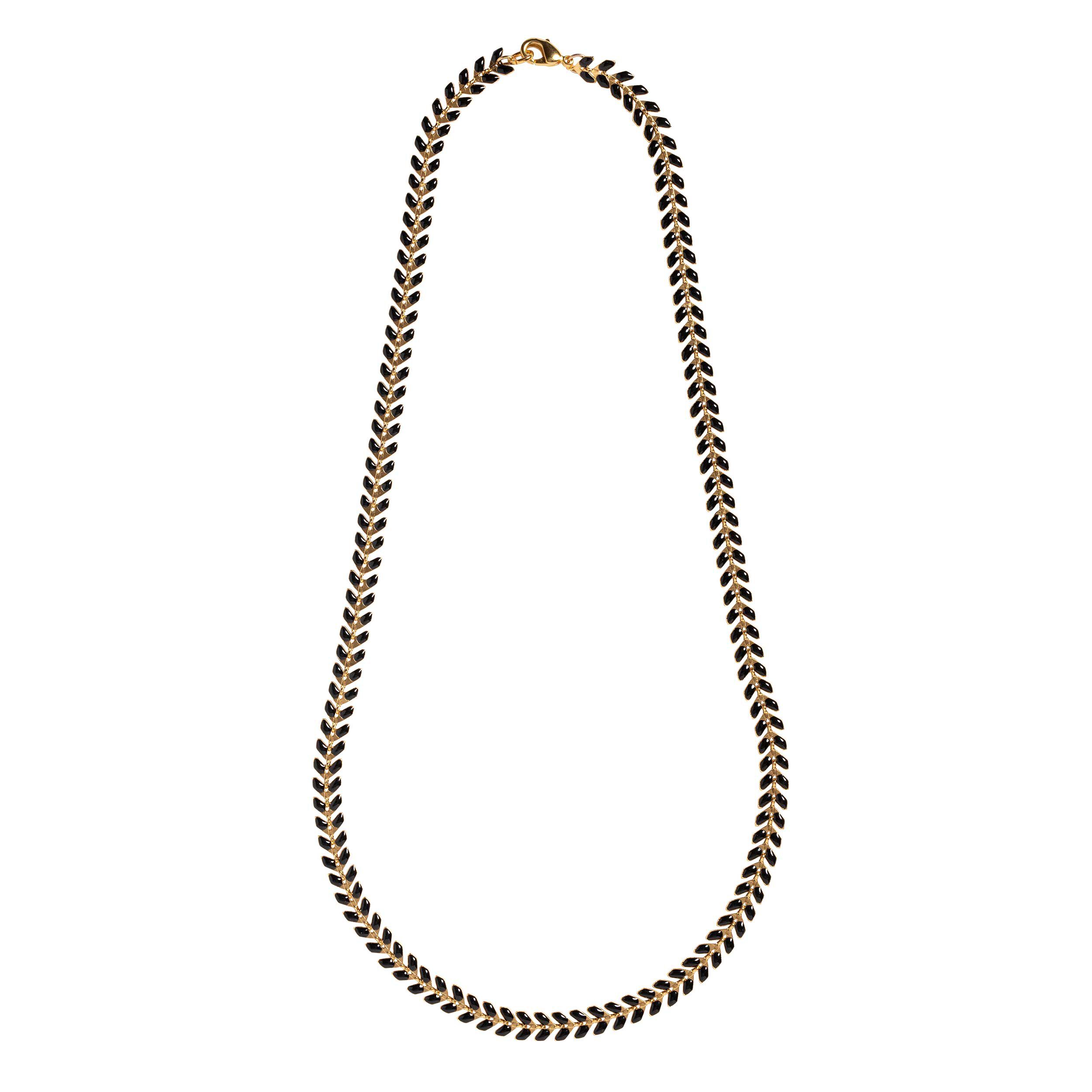 Black and gold necklace fashion jewelry sales